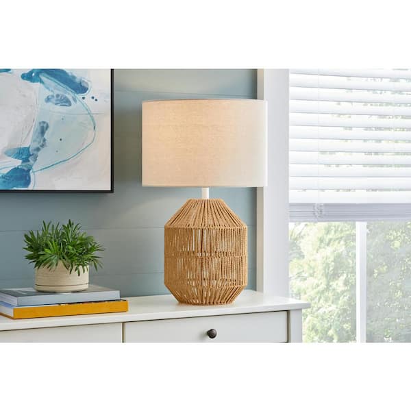 Quinton 24.5 in. Rattan Accent Lamp