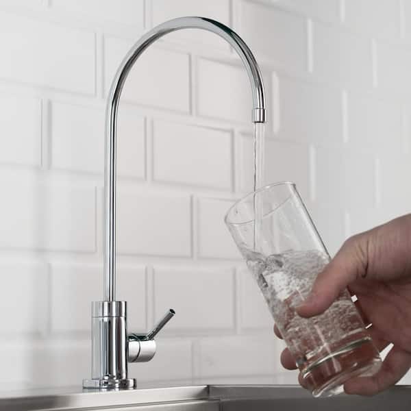 Purita Single Handle 100% Lead-Free Beverage Faucet in Chrome