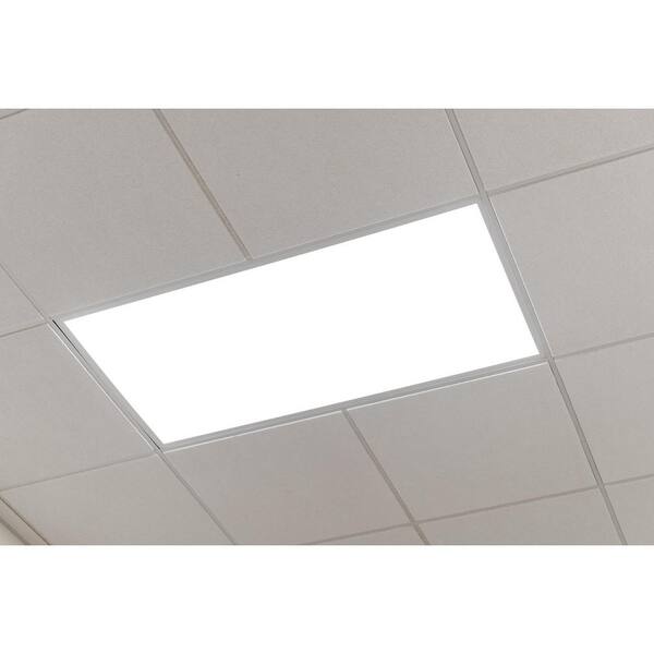 E2BPL 2 ft. x 4 ft. 5000 Lumens Integrated LED Panel Light, 5000K Daylight Dimmable 40-Watt Flat Panel (2-Pack)