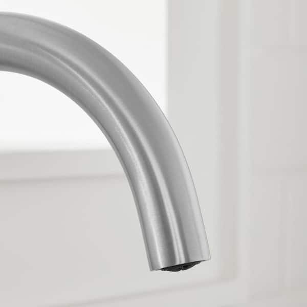 Paulina Single-Handle Bar Faucet in Stainless Steel