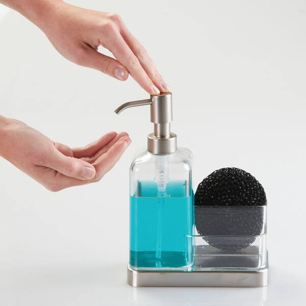 Brushed/Clear Forma 2 Soap Spong Caddy