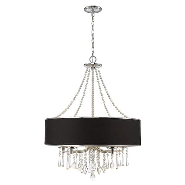 Tirani Collection 5-Light Chrome Chandelier