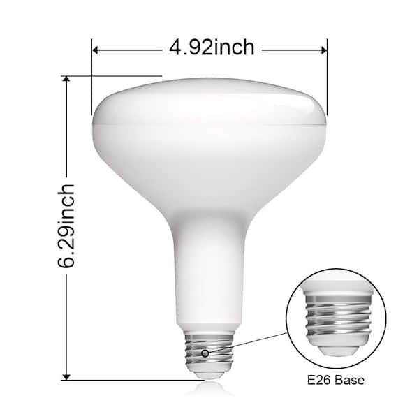 75-Watt Equivalent BR40 Dimmable LED Light Bulb Soft White (6-Pack)