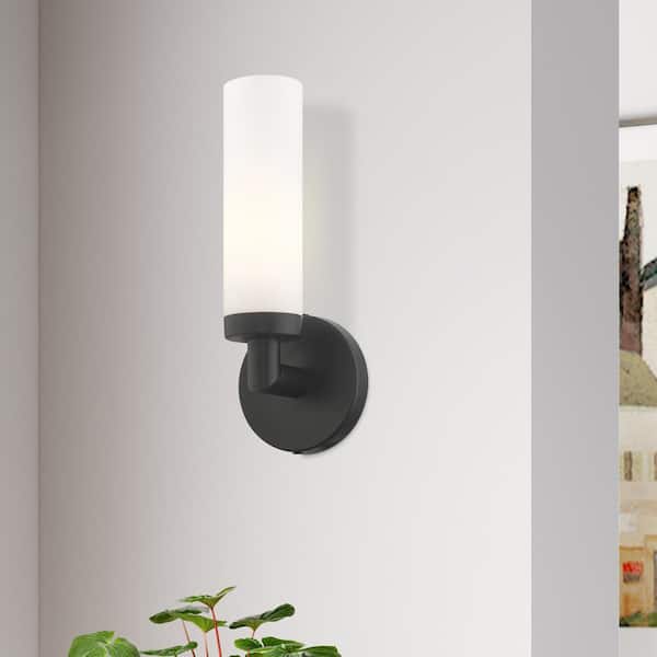 Aspen 1 Light Black ADA Single Sconce