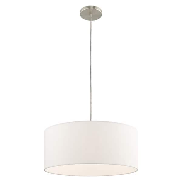Mercury 1 Light Brushed Nickel Pendant Chandelier