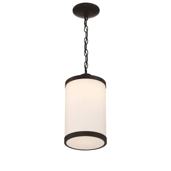 Massey 1-Light Black Metal LED Outdoor Pendant