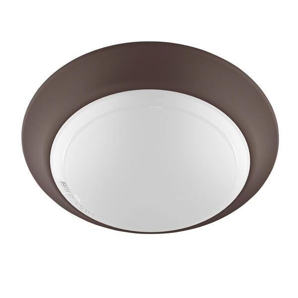 7 in. Bronze Integrated 3000K CCT LED Ceiling Light Flush Mount (6-Pack)