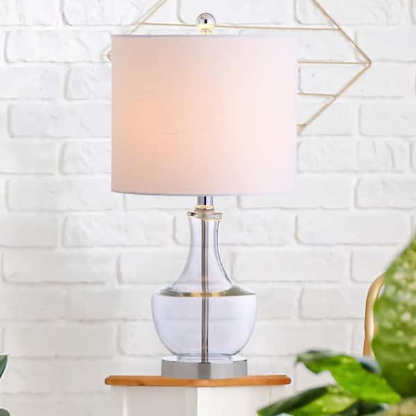Colette 20 in. Clear Mini Glass Table Lamp