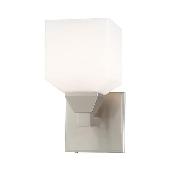 Aragon 1 Light Brushed Nickel Wall Sconce
