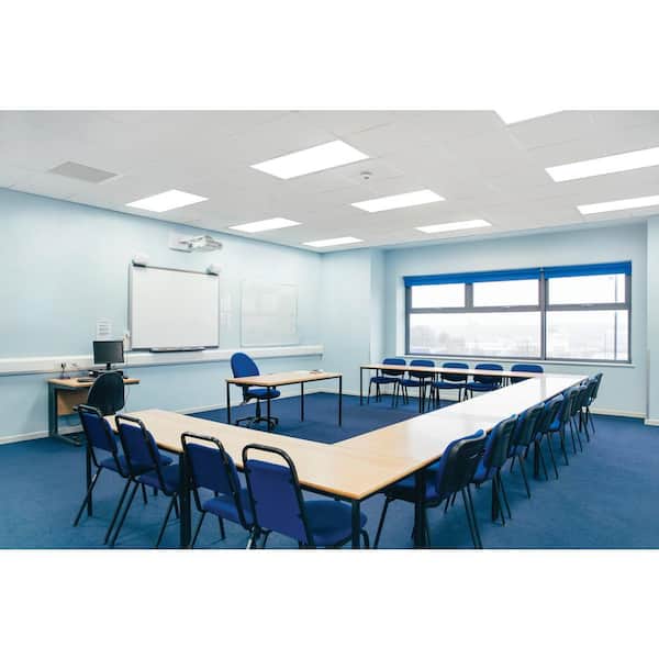 CPX 2 ft. x 4 ft. 128-Watt Equivalent Adjustable Lumens Integrated LED White Troffer Light with Switchable CCT with Whip