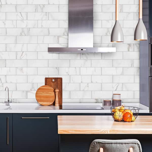 Michelangelo Calacatta Matte 3.75 in. x 12 in. Porcelain Floor and Wall Tile (6.25 sq. ft.)