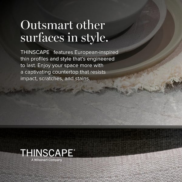 4 ft. L x 25 in. D Engineered Composite Countertop in Soapstone Mist with Satin Finish