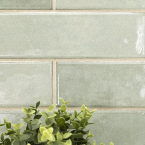 Lakeview Jade 3 in. x 12 in. Glossy Ceramic Wall Tile (5.5 sq. ft./Case)