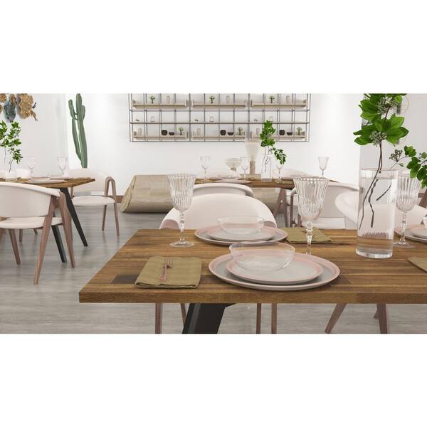 8 ft. L x 25.5 in. D, Acacia Butcher Block Standard Countertop in Brown with Square Edge