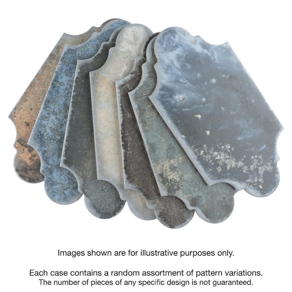 Dorne Provenzal Mix 6-1/4 in. x 12-3/4 in. Porcelain Floor and Wall Tile (8.8 sq. ft./Case)