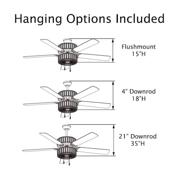 Duchess 52 in. Clear Crystal LED Ceiling Fan With Light