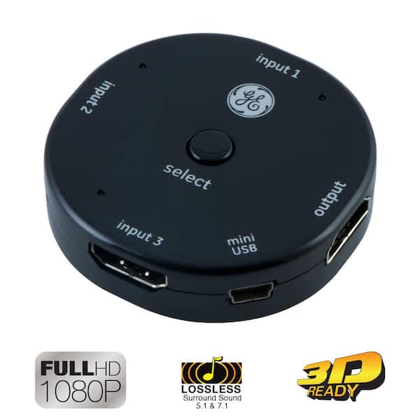 3-Device 4K HDMI 2.0 Switch, 3 to 1 HDMI Connection