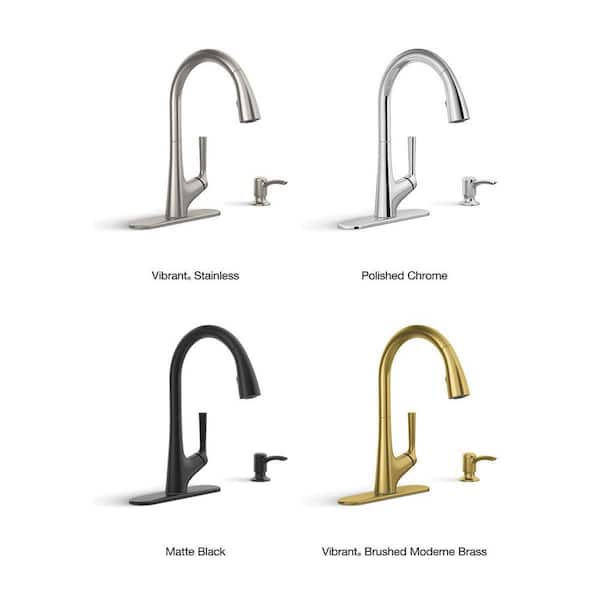 Elmbrook Single-Handle Pull-Down Sprayer Kitchen Faucet in Vibrant Stainless