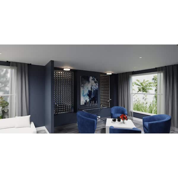 Cohen 11.75 in. Brushed Nickel Integrated LED Flush Mount