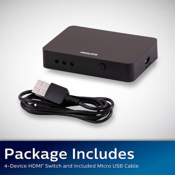 3-Device 4K HDMI 2.0 Switch, 3 to 1 HDMI Connection