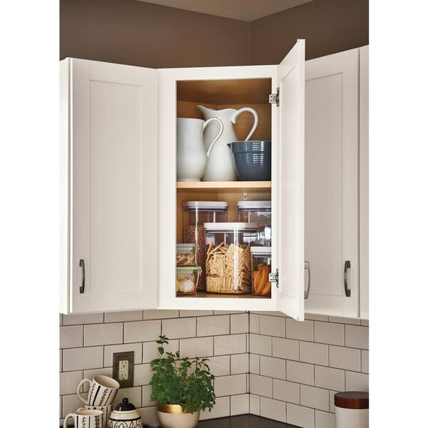 Westfield Feather White Shaker Stock Assembled Base Kitchen Cabinet (9 in. W x 23.75 in. D x 35 in. H)