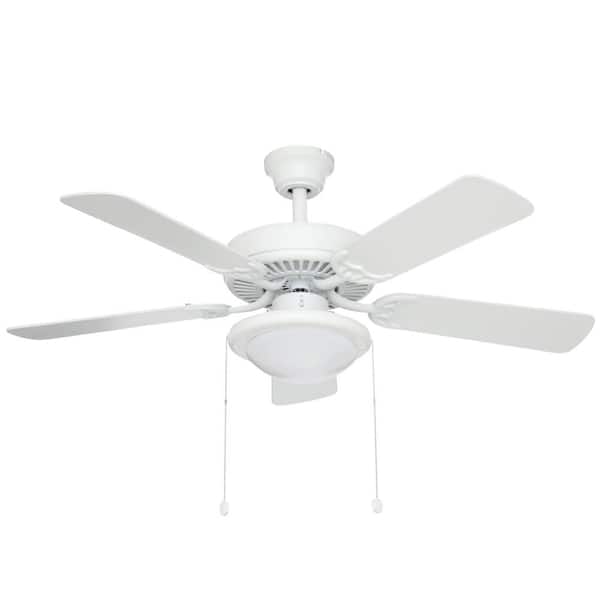Trice 44 in. LED Matte White Ceiling Fan