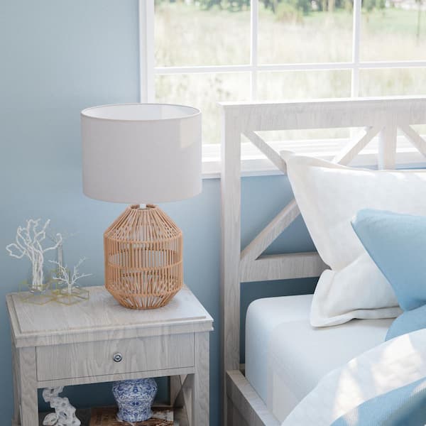 Quinton 24.5 in. Rattan Accent Lamp