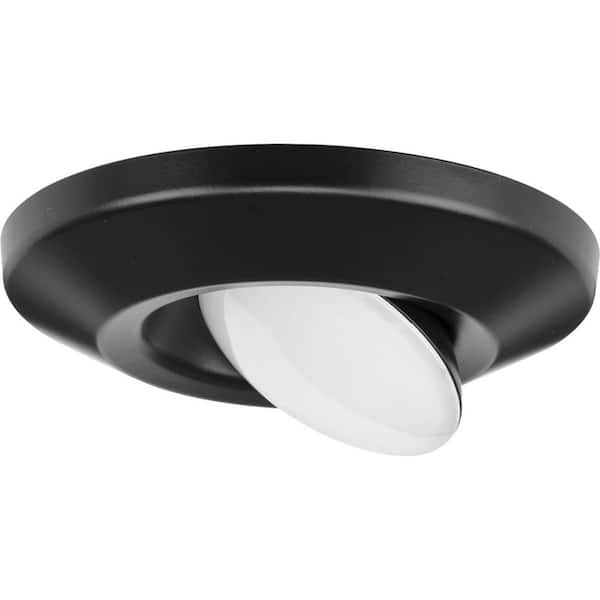 Intrinsic Collection 7.25 in. Black Flush Mount LED Adjustable Eyeball Ceiling Fixture
