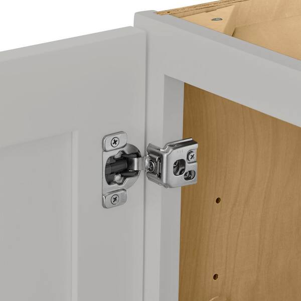 Avondale 27 in. W x 12 in. D x 30 in. H Ready to Assemble Plywood Shaker Wall Kitchen Cabinet in Dove Gray