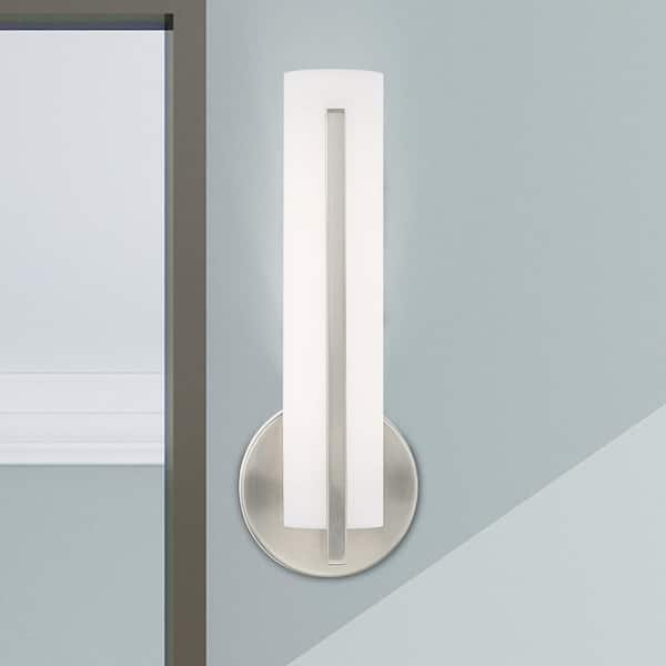 Visby LED Light Brushed Nickel ADA Wall Sconce