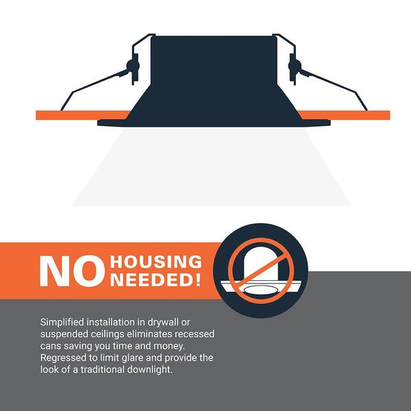 6 in. RL Night Light, 1000-Lumens, Selectable CCT, D2W DM