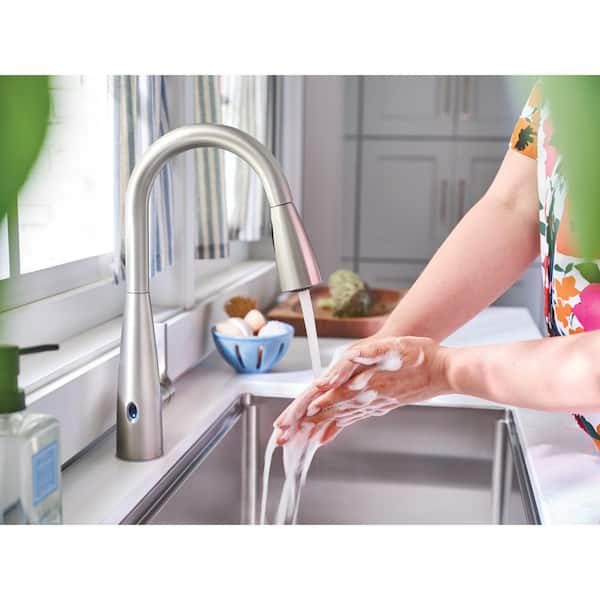 Haelyn Touchless Single-Handle Pull-Down Sprayer Kitchen Faucet with MotionSense Wave in Spot Resist Stainless Steel
