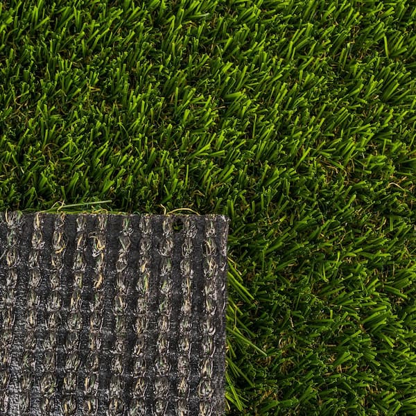 Santa Monica Spring 15 ft. Wide x Cut to Length Green Artificial Grass Carpet