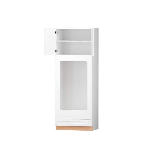 Designer Series Melvern Assembled 33x96x23.75 in. Double Oven Kitchen Cabinet in White