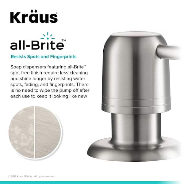 Kitchen Soap Dispenser in All-Brite Spot Free Stainless Steel