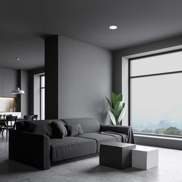 15in. 22.5-Watt Dimmable White Integrated LED 1650 Lumens Round Flat Panel Ceiling Flush Mount with Color Change 5CCT