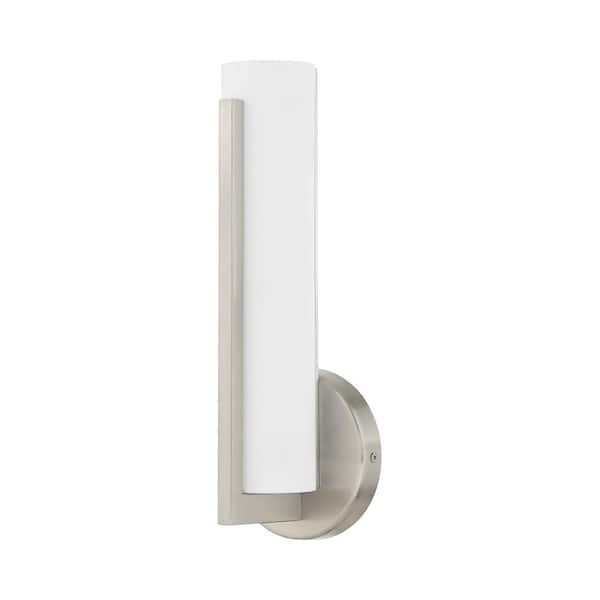 Visby LED Light Brushed Nickel ADA Wall Sconce
