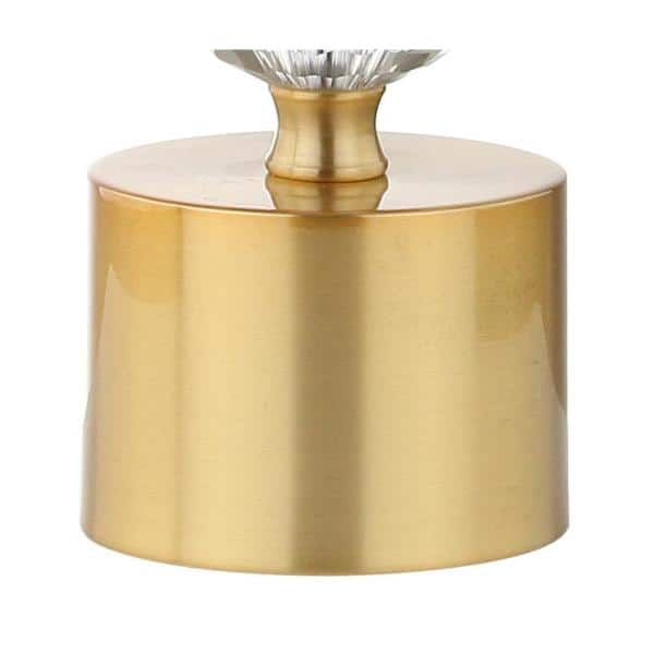 Ashley 25.25 in. Crystal Table Lamp, Clear/Brass