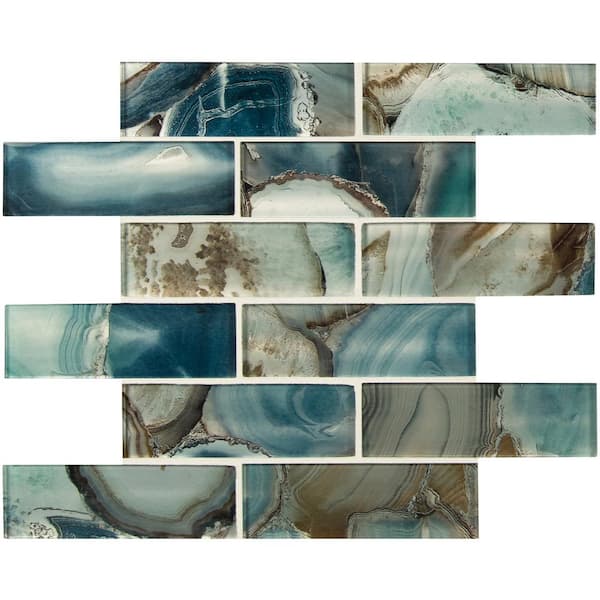 Night Sky 12 in. x 12 in. Glossy Glass Mosaic Tile (1 sq. ft. / each)