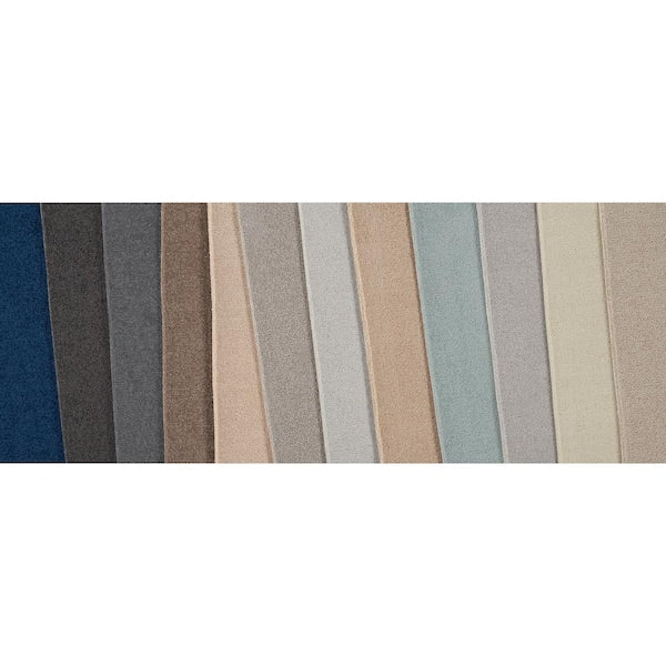 Feather - Saddle - Brown 12 ft. 54 oz. Wool Texture Installed Carpet