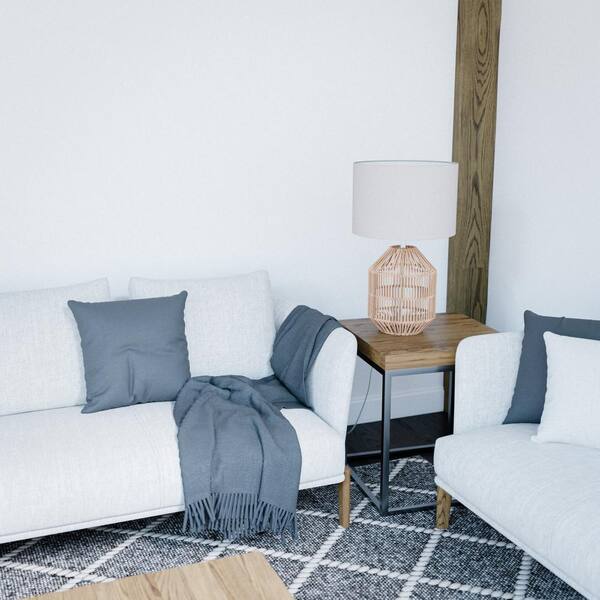 Quinton 24.5 in. Rattan Accent Lamp