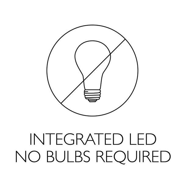 Ripon 14-1/2 in. Satin Nickel Integrated LED Ceiling Flush Mount Light