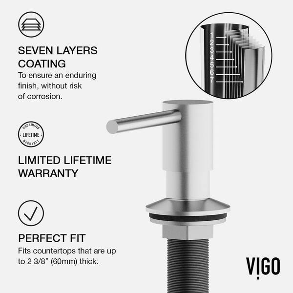 Bolton Kitchen Soap Dispenser in Chrome