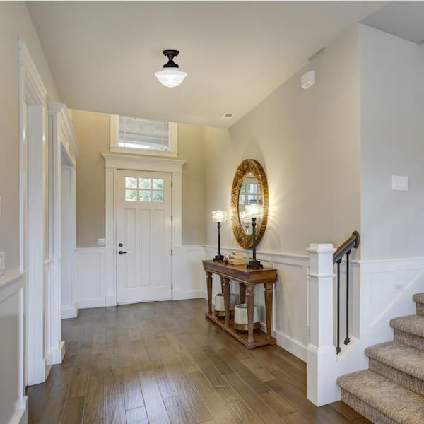 Schoolhouse Oil Rubbed Bronze Ceiling Mount Light