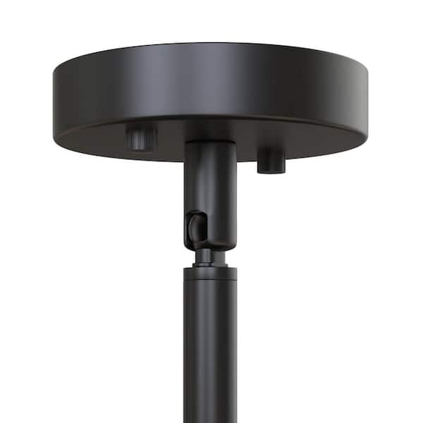 3-Light Black Simple Linear Hanging Light, Kitchen Island Pendant with Clear Glass Shades