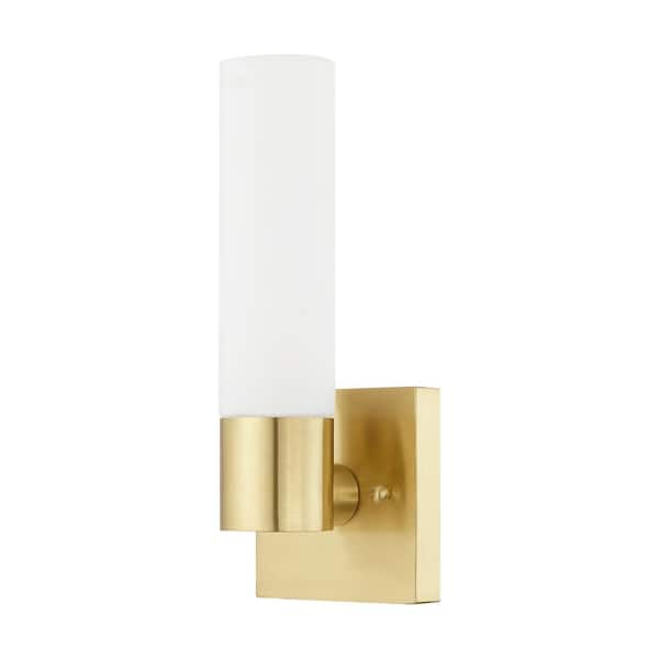 Aspen 1 Light Satin Brass ADA Wall Sconce