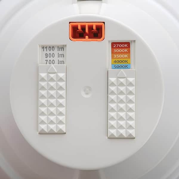6 in. Adjustable CCT 30 Lighting Options Integrated Integrated LED Recessed Light Trim New Construction Remodel