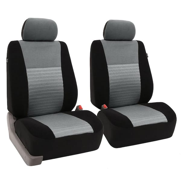 Fabric 47 in. x 23 in x 1 in. Deluxe 3D Air Mesh Front Seat Covers