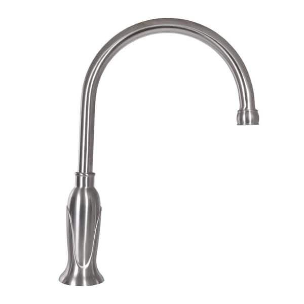 Madison Single-Handle Standard Kitchen Faucet with Side Sprayer with Soap Dispenser in Satin Nickel