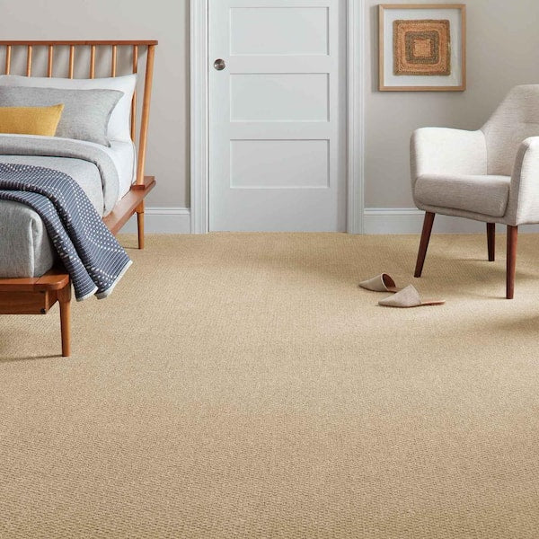 Katama II  - Muslin Wrap - Beige 30.7 oz. Triexta Pattern Installed Carpet